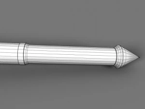 steel mace 3D Model