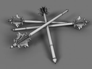 steel mace 3D Model
