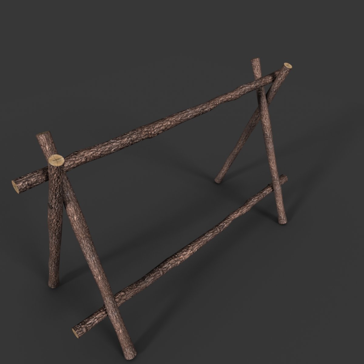 Weapon racks. Weapon simple model 3d.