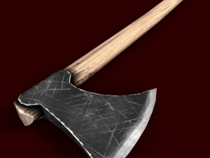simple viking axe Modelo 3D
