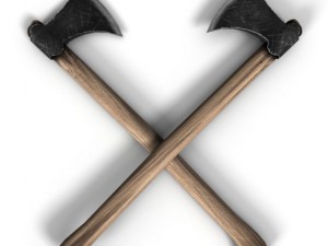 simple viking axe 3D Model