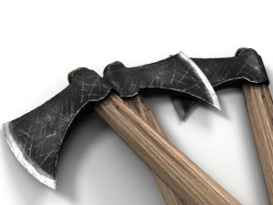 simple viking axe 3D Model