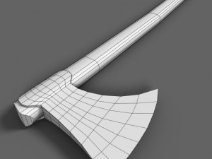 simple viking axe 3D Model
