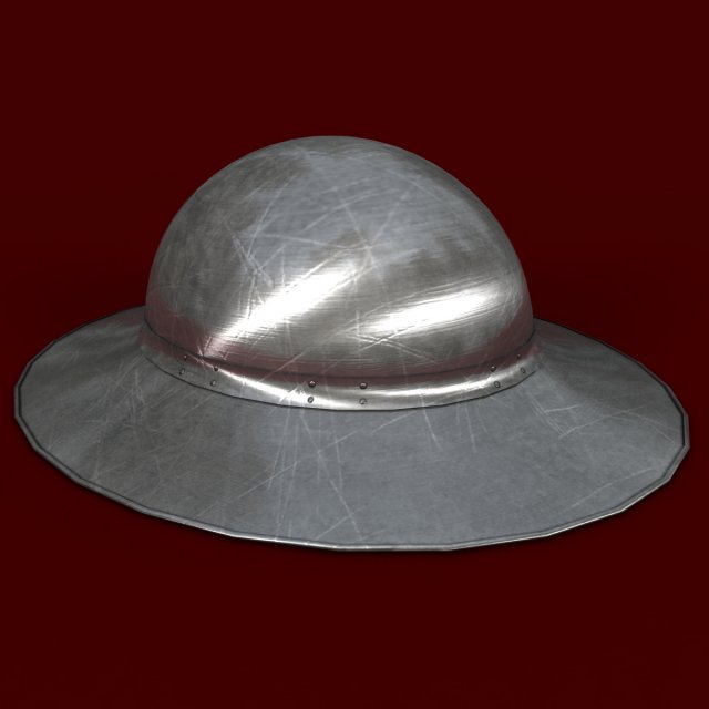kettle helmet 3D Model .c4d .max .obj .3ds .fbx .stl .blend 