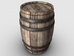 wooden barrel Modelo 3D