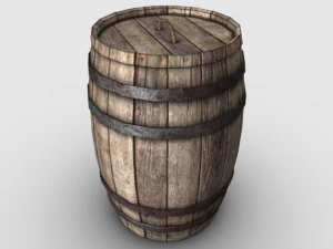 木桶 3D 模型