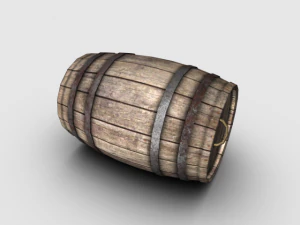 wooden barrel 3D Model
