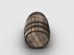 wooden barrel 3D Model