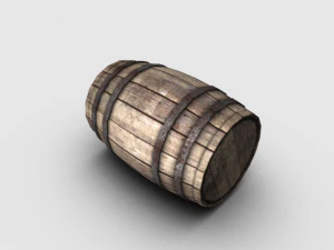 wooden barrel 3D Model