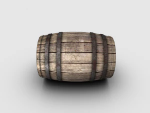 wooden barrel 3D Model