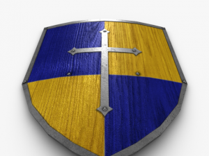 fine kite shield Model 3D