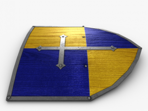 fine kite shield Model 3D