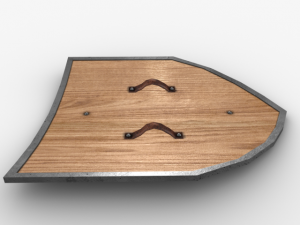 fine kite shield Model 3D
