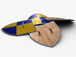 fine kite shield Model 3D