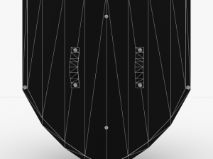 fine kite shield Model 3D