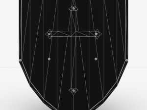 fine kite shield Model 3D