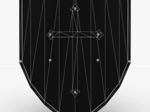 fine kite shield 3D Model
