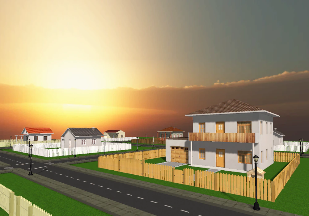 low poly city house pack 3D Model .c4d .max .obj .3ds .fbx .stl .blend 