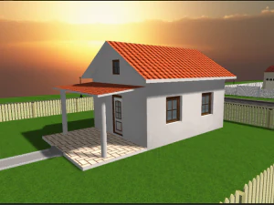 low poly city house pack 3D Model