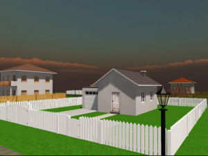low poly city house pack 3D Модель