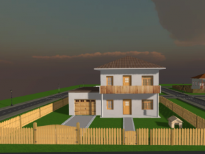 low poly city house pack 3D Модель