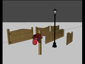 low poly city house pack 3D Model
