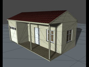low poly city house pack 3D Модель