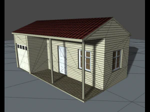 low poly city house pack 3D Model