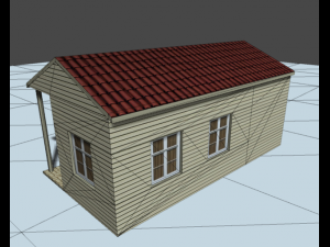 low poly city house pack 3D Модель