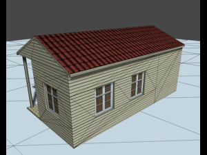 low poly city house pack 3D Model