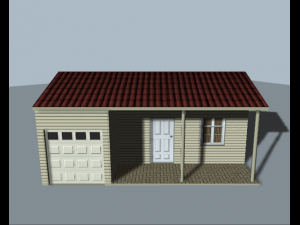 low poly city house pack 3D Модель