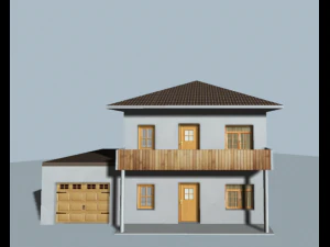 low poly city house pack 3D Model