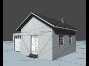 low poly city house pack 3D Модель