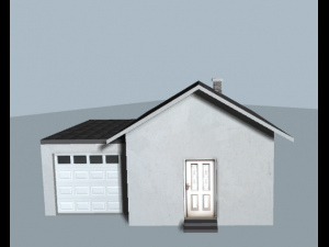 low poly city house pack 3D Модель