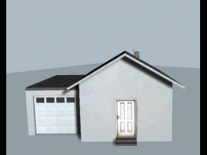 low poly city house pack 3D Model