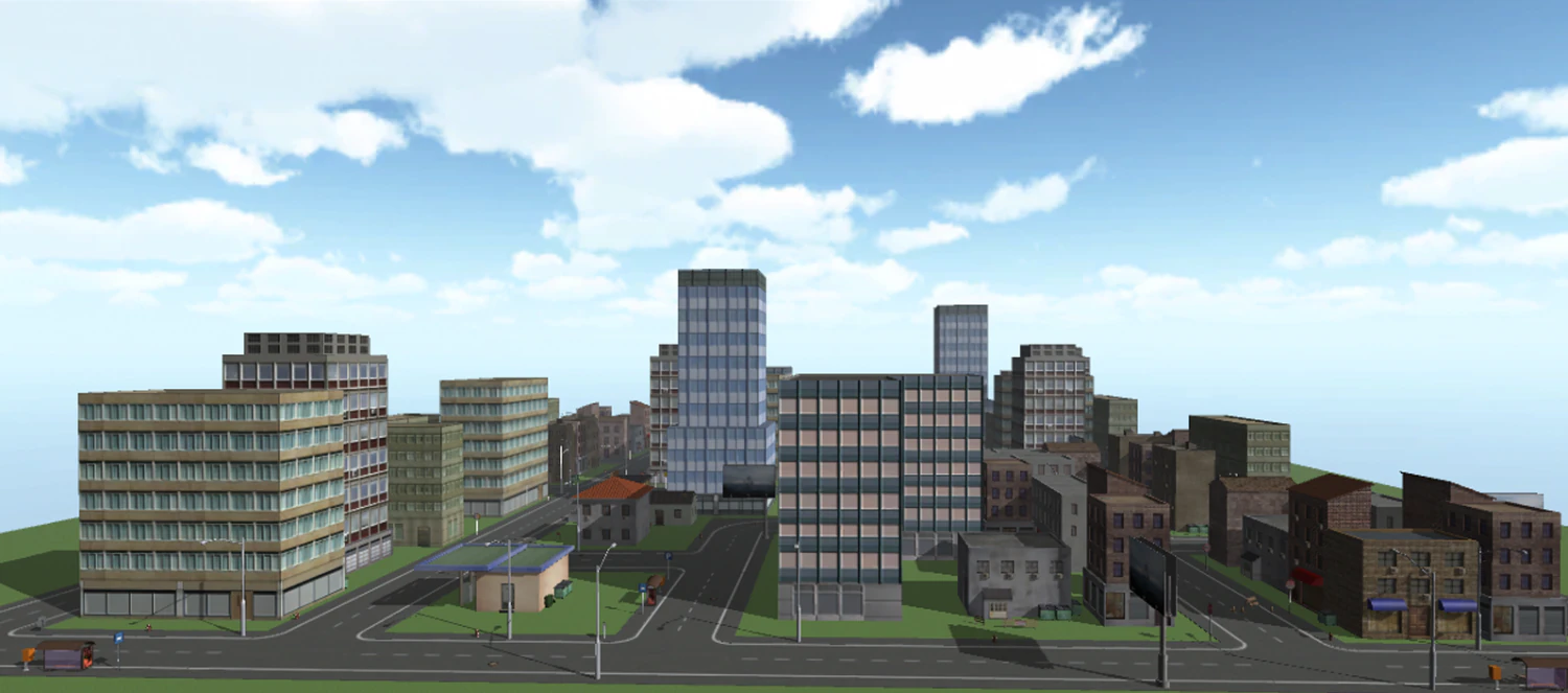 low poly city pack 3D Model .c4d .max .obj .3ds .fbx .stl .blend 