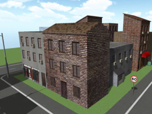 low poly city pack 3D Model