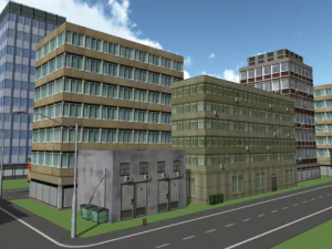 low poly city pack 3D Model