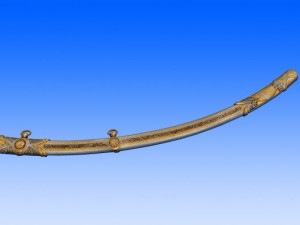 saber with scabbard 3D Model