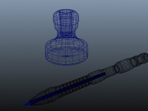 pen in the old style Model 3D