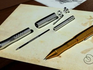 золота ручка 3D Модель