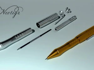 golden pen 3D Model