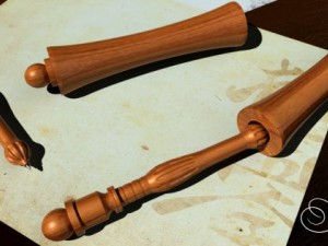 pen with wood 3D 모델