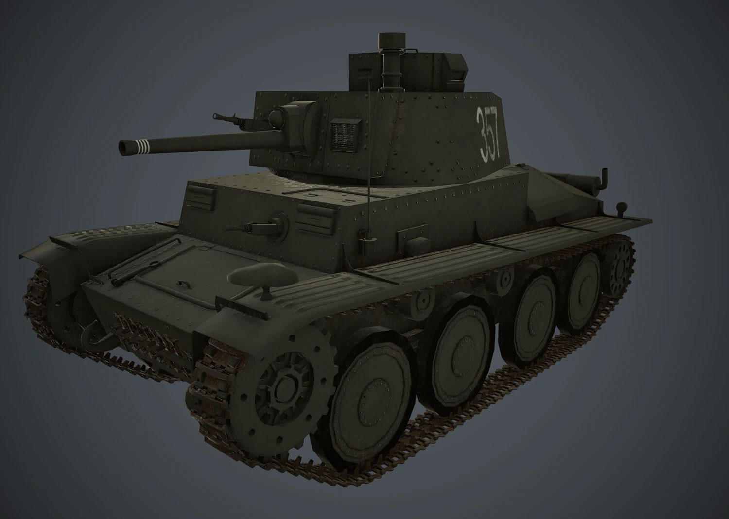 panzer 38 3D Model .c4d .max .obj .3ds .fbx .stl .blend 