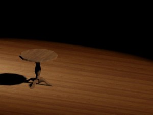 table of west Modèle 3D