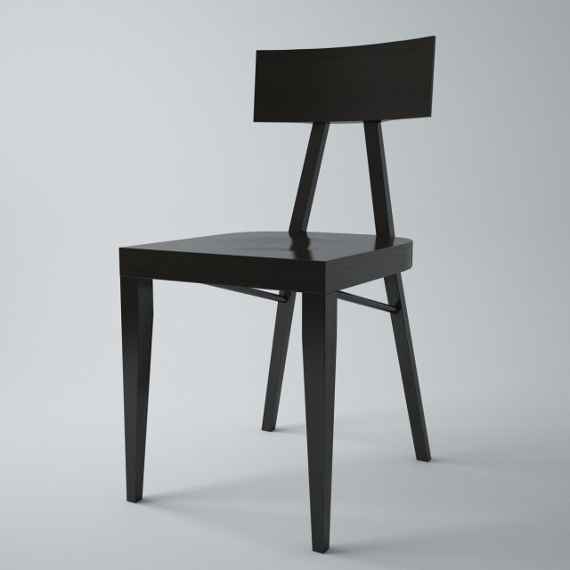 a0336 wooden chair Modello 3D .c4d .max .obj .3ds .fbx .stl .blend 