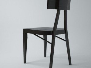a0336 wooden chair Modello 3D