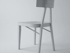 a0336 wooden chair 3D Model