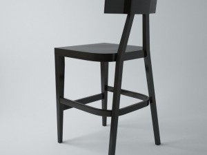 bst0336 wooden bar stool 3Dモデル