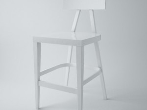 bst0336 wooden bar stool 3Dモデル